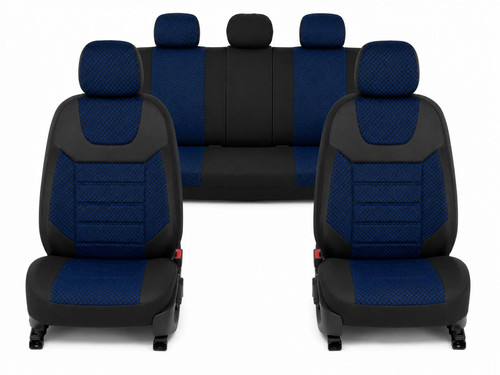 Seat covers black blue - covers,