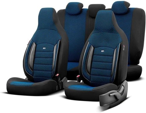 Seat covers blue and black - seat,